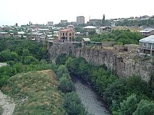 Hrazdan River flowing through Yerevan